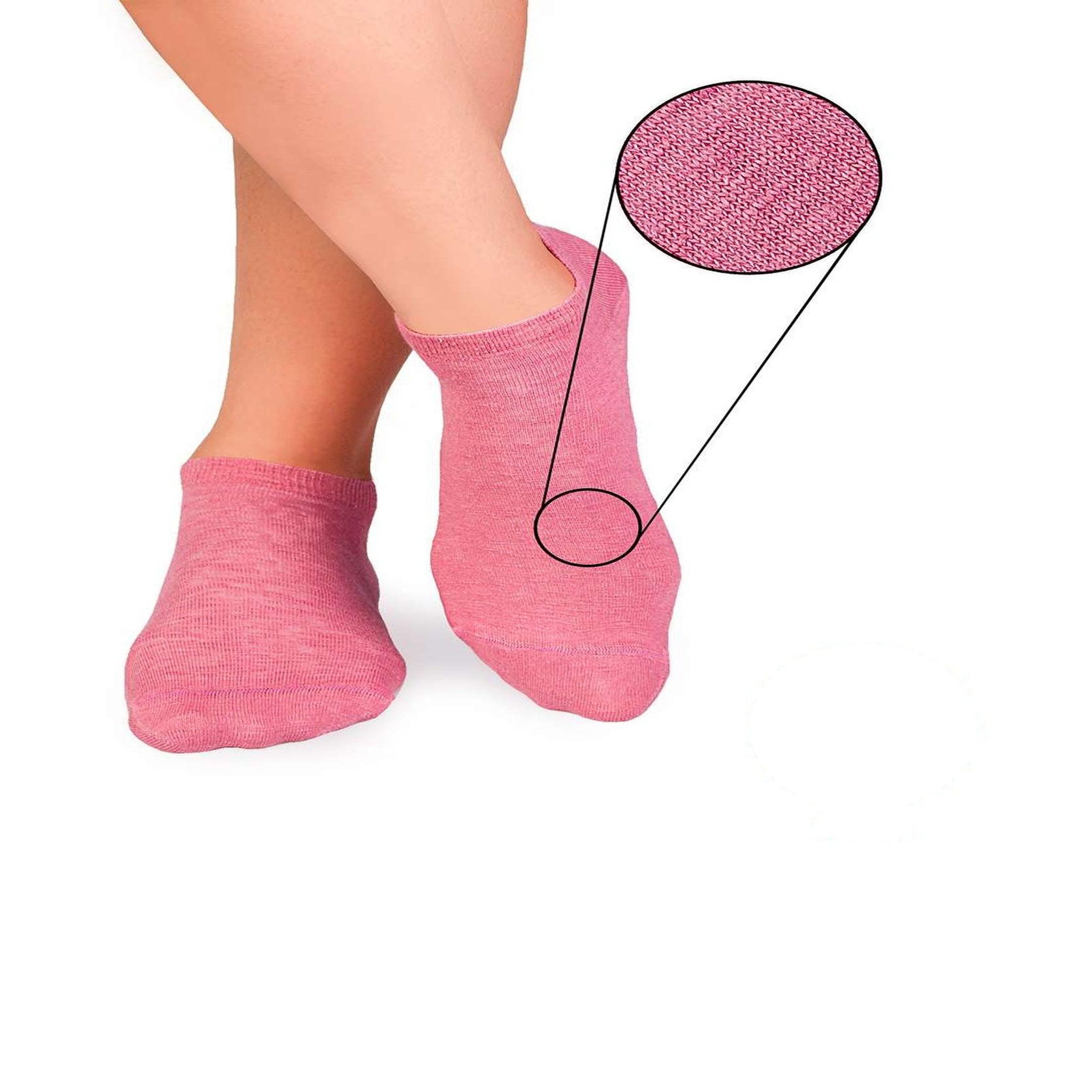 PIRIN HILL Socquettes en lin roses. Coloris disponibles : Rose