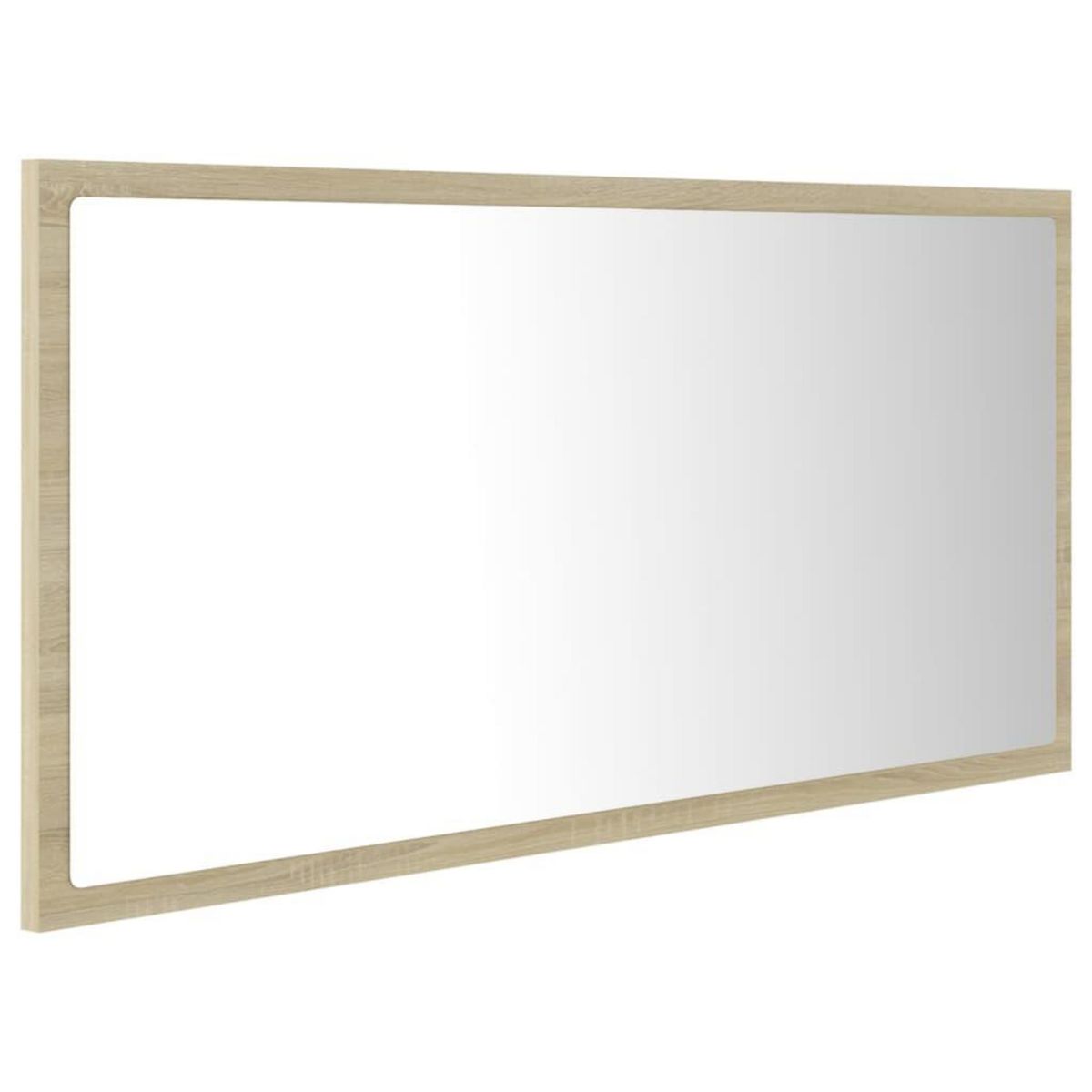 VIDAXL Miroir LED de salle de bain Chene sonoma 90x8,5x37 cm Acrylique