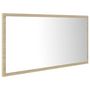 Voir la diapositive 4 : VIDAXL Miroir LED de salle de bain Chene sonoma 90x8,5x37 cm Acrylique