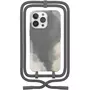 WOODCESSORIES Coque avec cordon iPhone 13 Pro Tour de cou gris foncé
