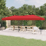 VIDAXL Tente de reception pliable Rouge 3x6 m