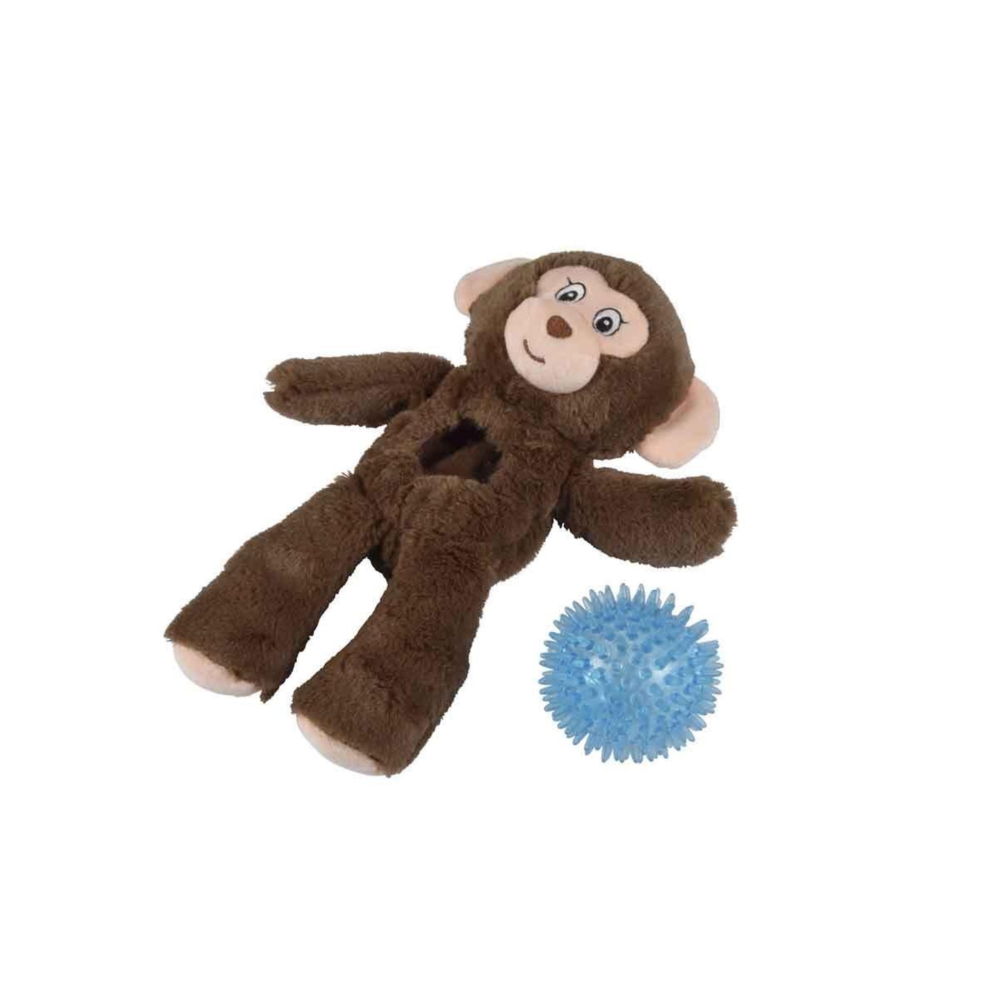 Voir la diapositive 2 : LOVE STORY Jouet pour Chien Sonore  Filou le Singe  27cm Marron