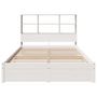 Voir la diapositive 4 : VIDAXL Lit bibliotheque sans matelas blanc 160x200 cm bois pin massif