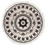 Voir la diapositive 1 : ATMOSPHERA Tapis Rond Déco  Agadir  120cm Noir & Blanc
