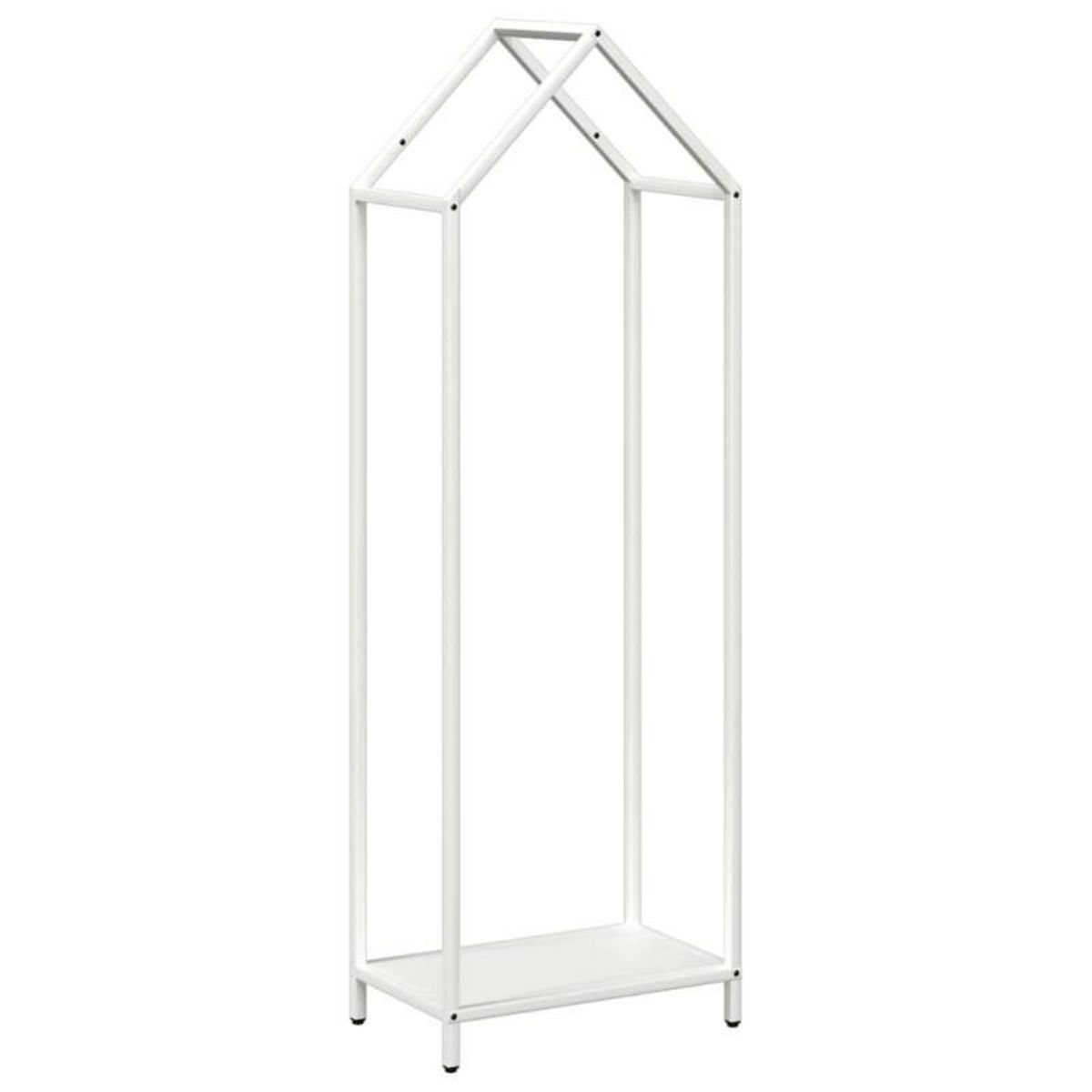 VIDAXL Portant de bois chauffage blanc 40x25x120 cm