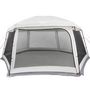 Voir la diapositive 5 : VIDAXL Tente piscine toit amovible parois maille gris 618x532 cm