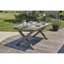 Voir la diapositive 2 : Paris Prix Ensemble Table de Jardin Extensible & 8 Fauteuils  Floride  180-240cm Taupe