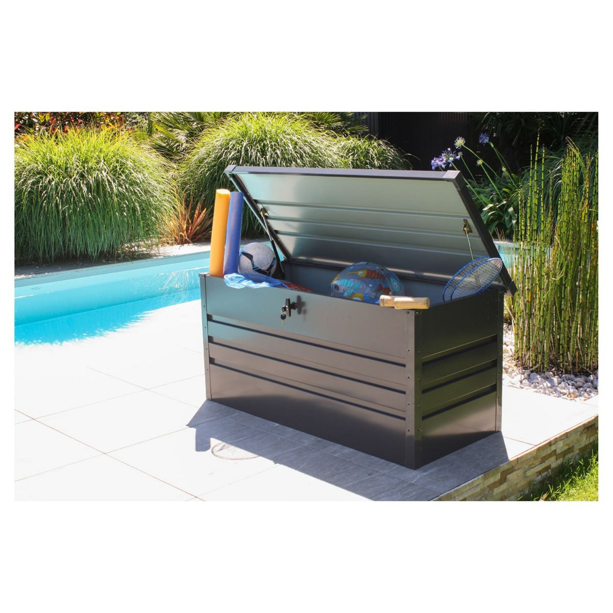 City Garden Coffre de jardin - Anthracite - 350L