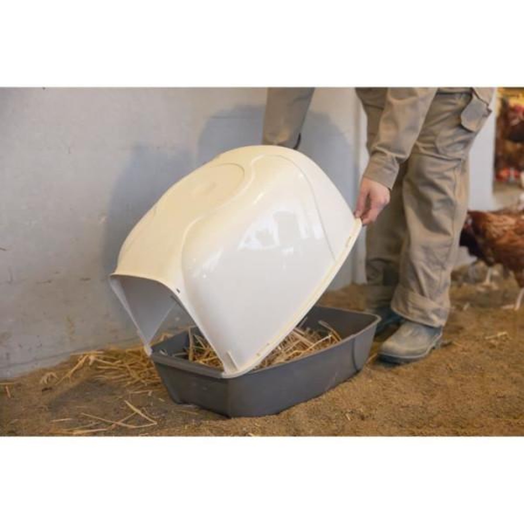 Voir la diapositive 5 : KERBL Pondoir pour poules - KERBL - 52 x 39 x 39 cm