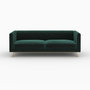 Voir la diapositive 6 : MAISON PAVANE Ensemble canapés en velours vert 5 places-Gatsby