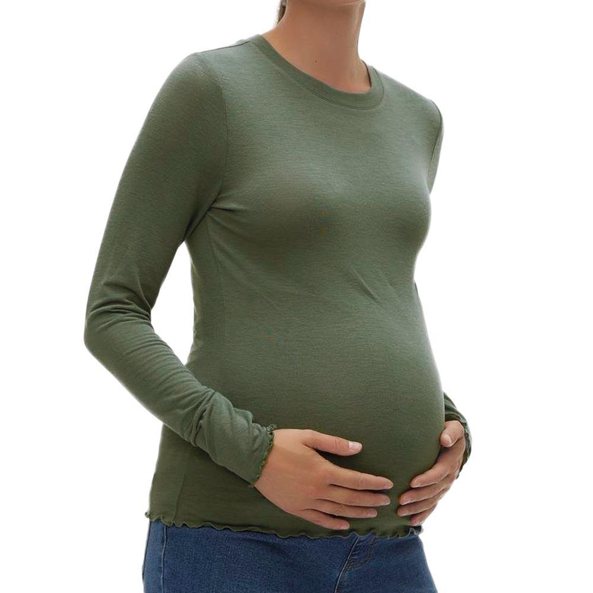 Voir la diapositive 1 : VERO MODA MATERNITY T shirt de Grossesse Manches Longues  Femme Vero Moda Maternity Top