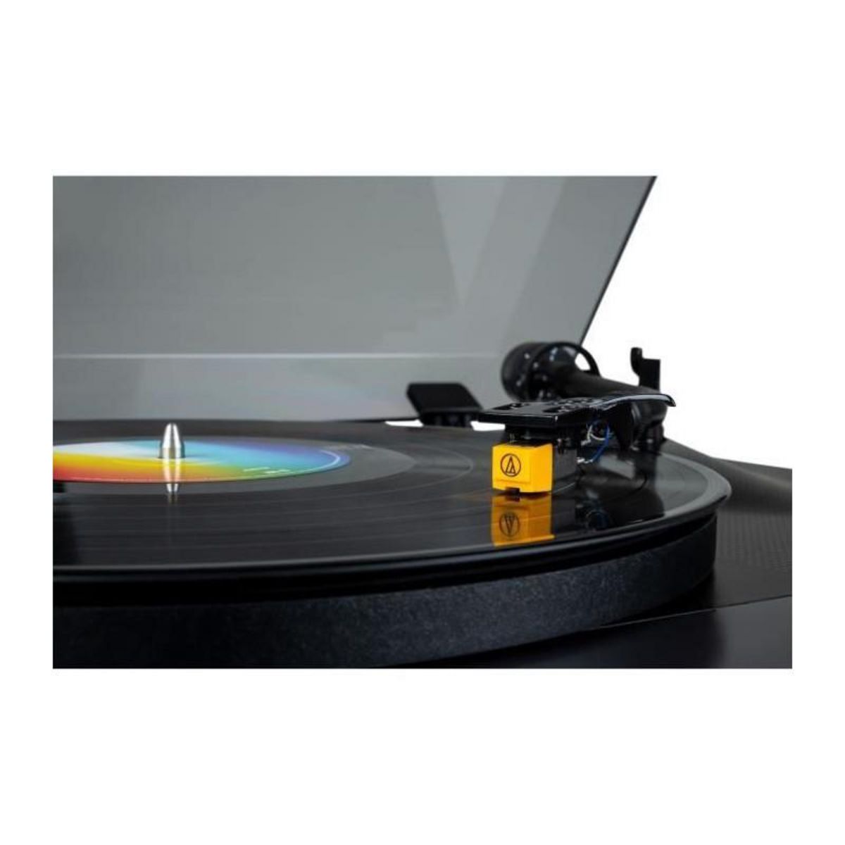 THOMSON THOMSON TT700 - Platine vinyle premium 33 et 45 tours - Tete de lecture AT91 Audio Technica - Antiskating - Noire