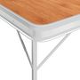 Voir la diapositive 3 : VIDAXL Table de camping pliable avec 2 bancs Aluminium Marron