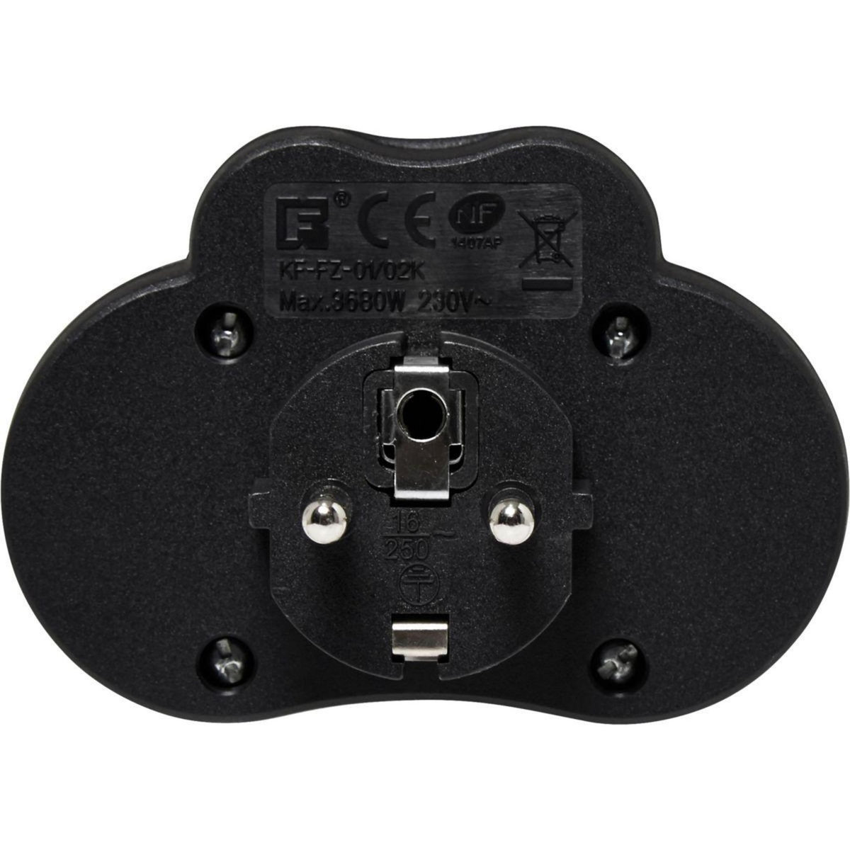 ESSENTIEL B Multiprise 2 prises 16A avec interrupteur