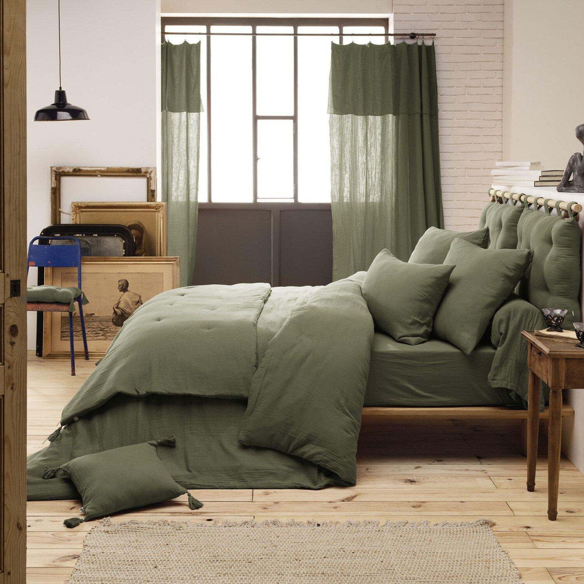 Voir la diapositive 2 : Home collection Housse de couette 100% gaze de coton