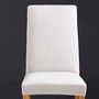 Voir la diapositive 2 : L3C Housse de chaise extensible en polyester coloris blanc