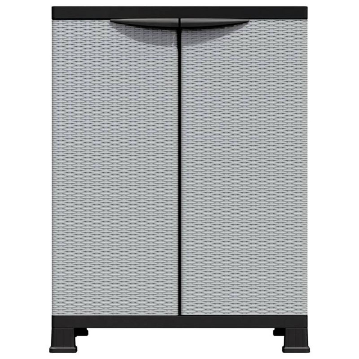 VIDAXL Armoire en plastique 68x39x92 cm Design de rotin