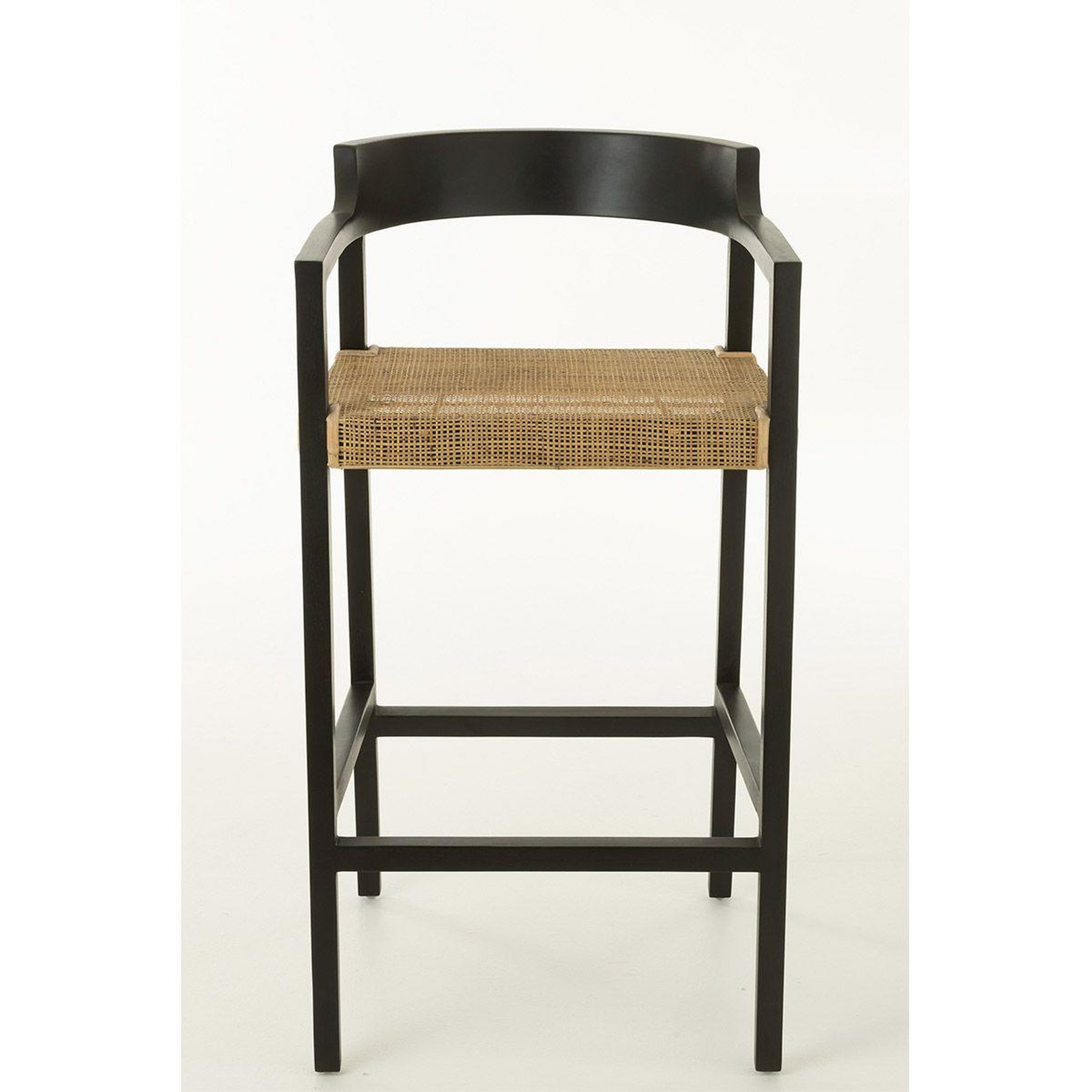 Voir la diapositive 3 : J-LINE Tabouret de Bar Design  Sungkai  100cm Noir