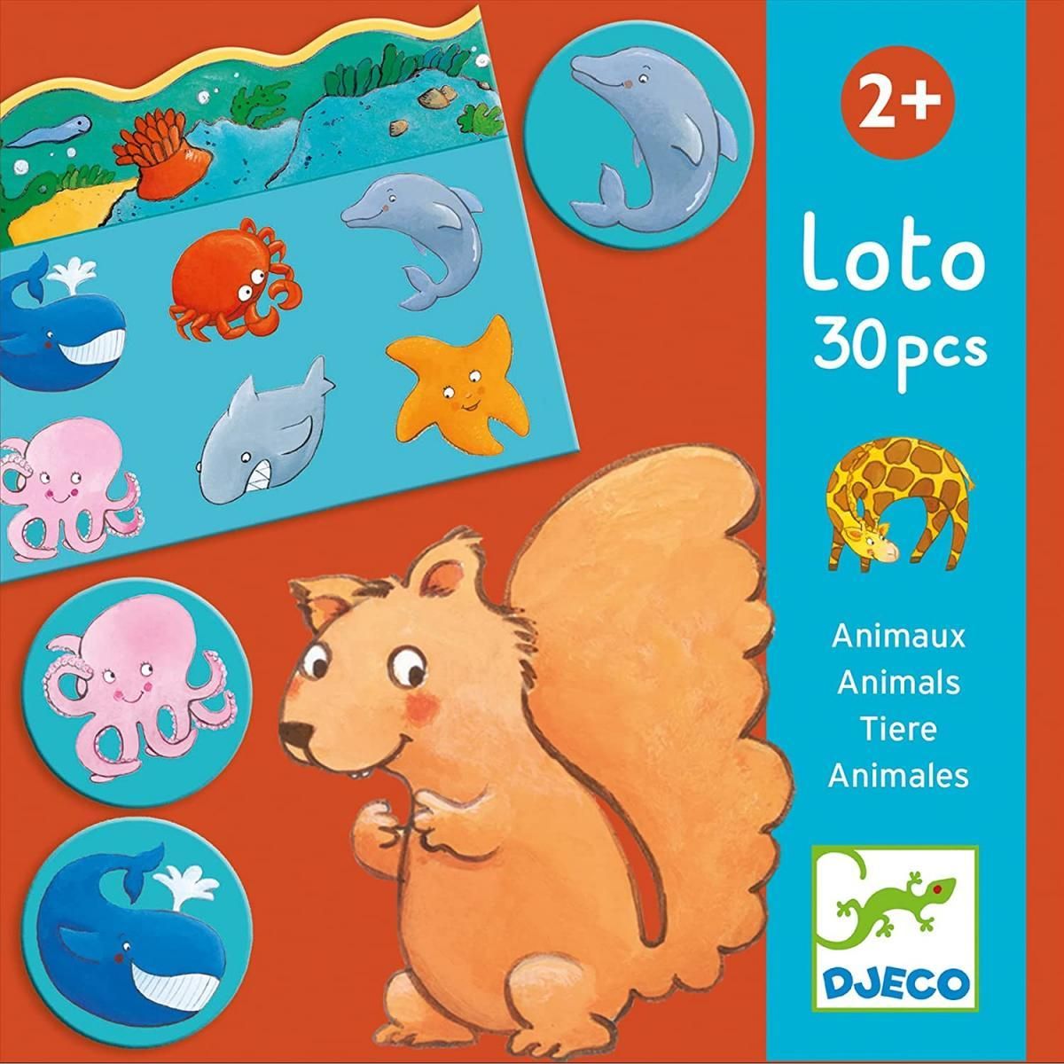 Djeco Jeu éducatif Loto des Animaux