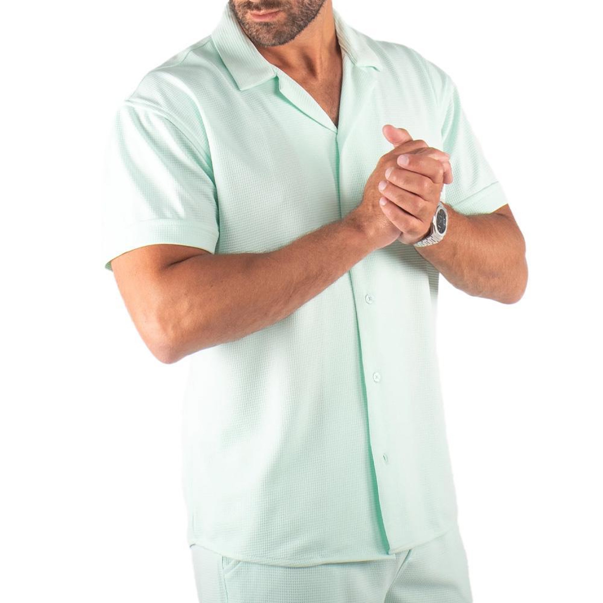 PANAME BROTHERS Chemise Vert Homme Paname Brothers Dov. Coloris disponibles : Vert
