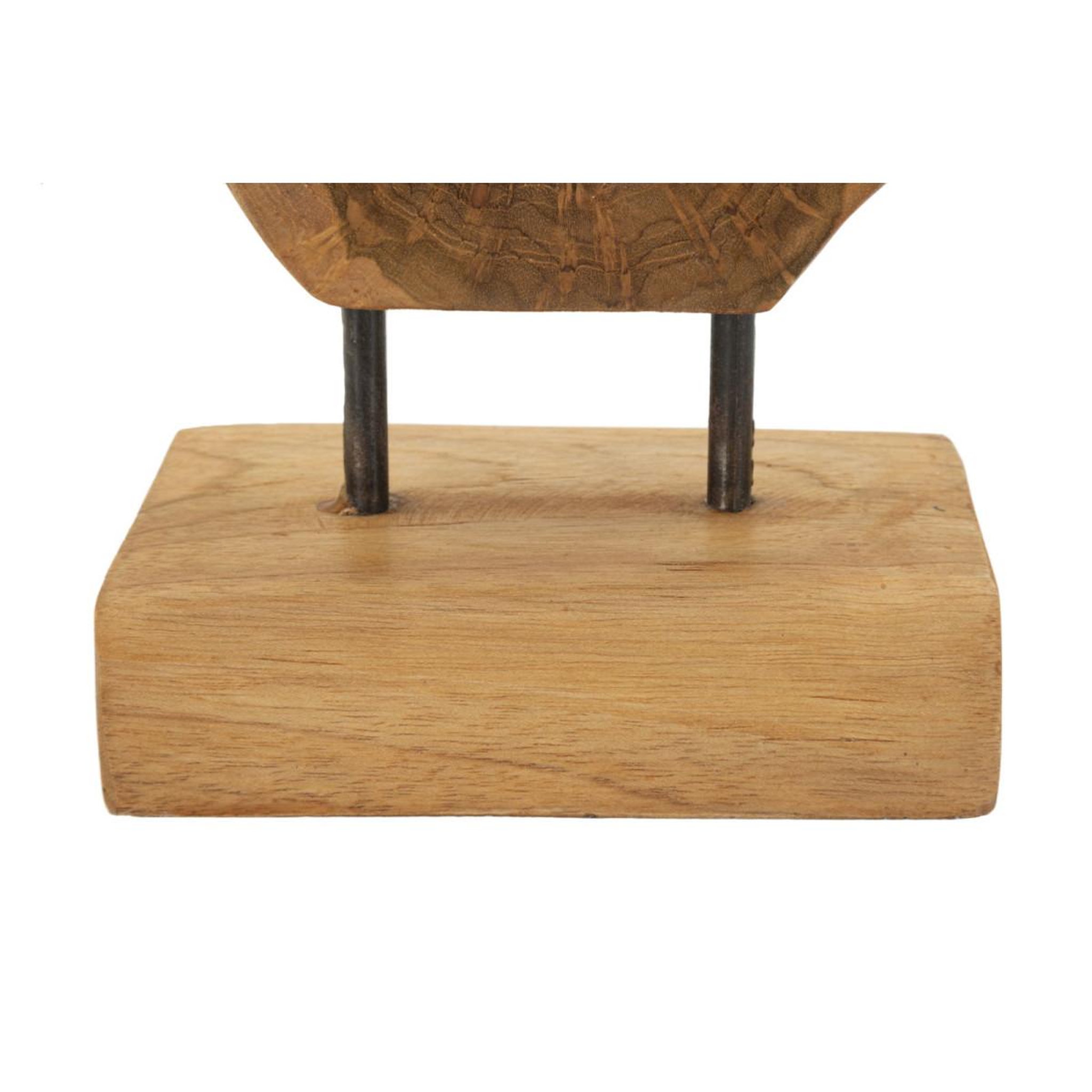 Voir la diapositive 6 : Paris Prix Objet déco en teck  lubang  27cm naturel