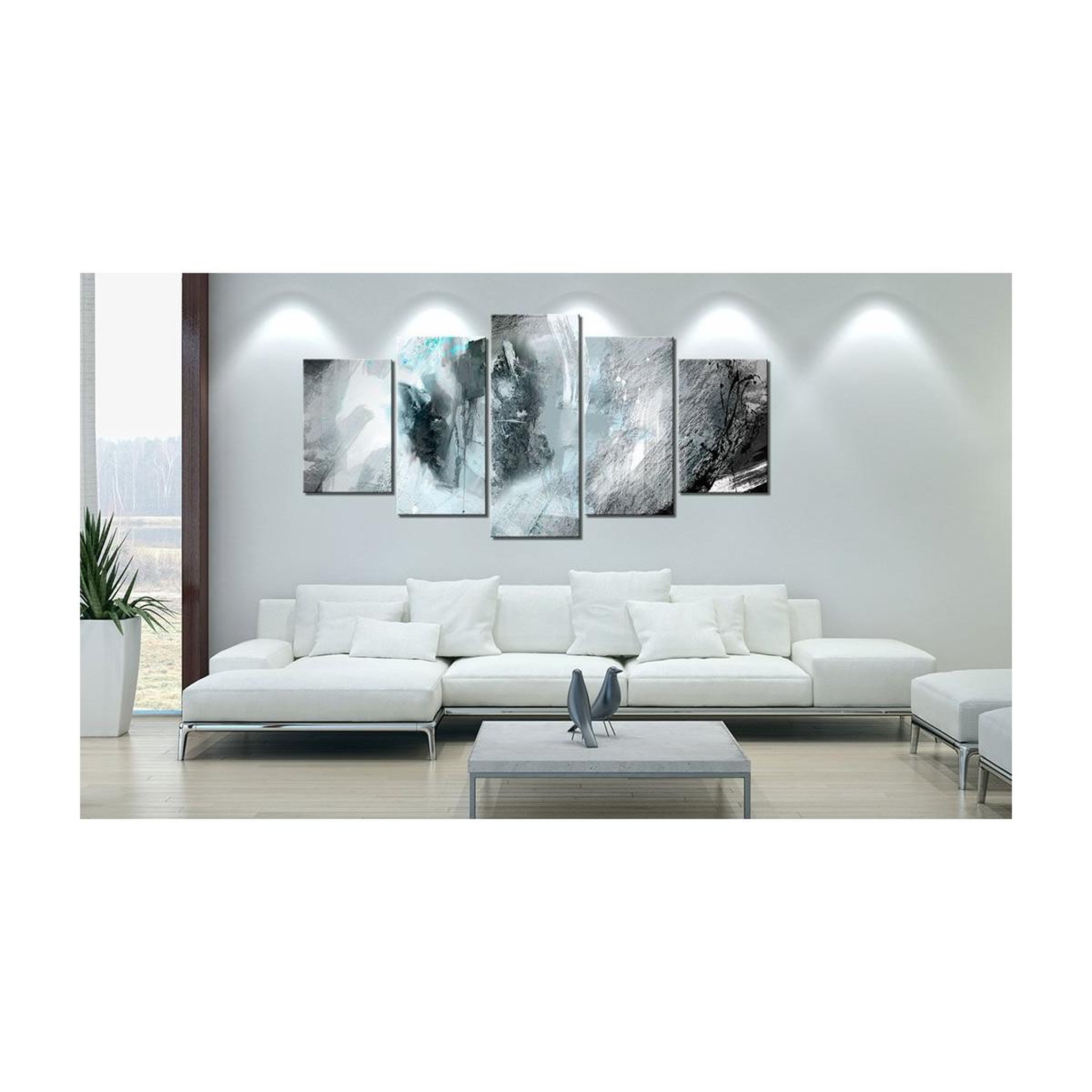 Voir la diapositive 2 : Paris Prix Tableau imprimé  lune bleue