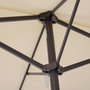 Voir la diapositive 4 : OUTSUNNY Parasol de jardin XXL parasol grande taille 4,6L x 2,7l x 2,4H m ouverture fermeture manivelle acier polyester haute densité crème