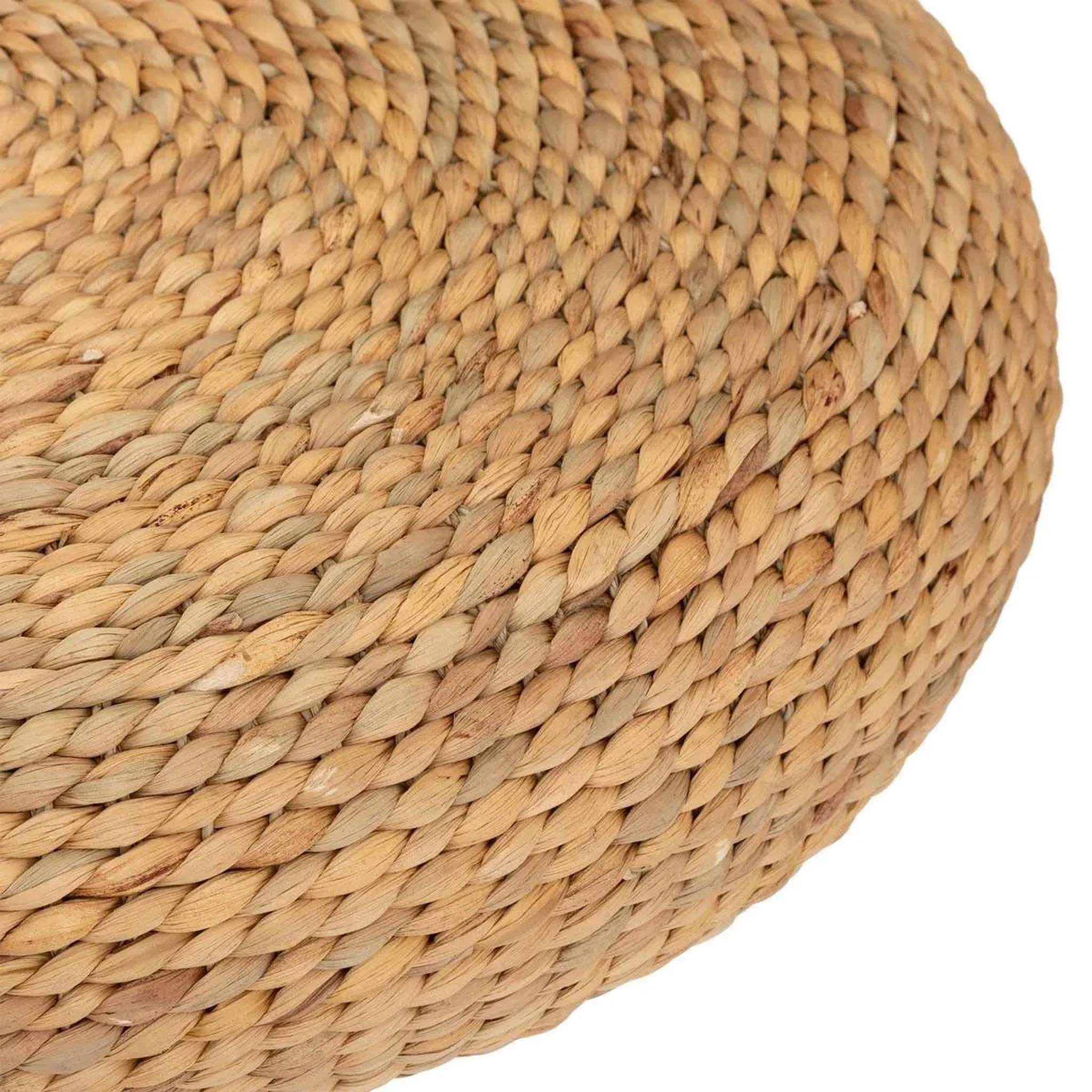 Voir la diapositive 2 : ATMOSPHERA Pouf rond tressé  wonderly  55cm beige
