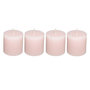 Voir la diapositive 1 : COMPTOIR DE LA BOUGIE Lot de 4 Bougies Votives  Rustic  4,5cm Rose Clair