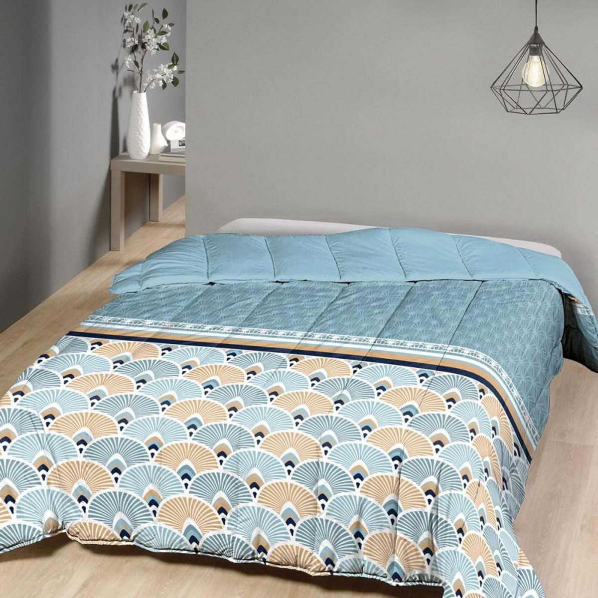 Mortreux Couette imprimée double face 220x240 cm Thèbes