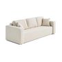 Voir la diapositive 5 : BEST MOBILIER Topaze - canapé 3 places - convertible avec coffre - en tissu bouclette