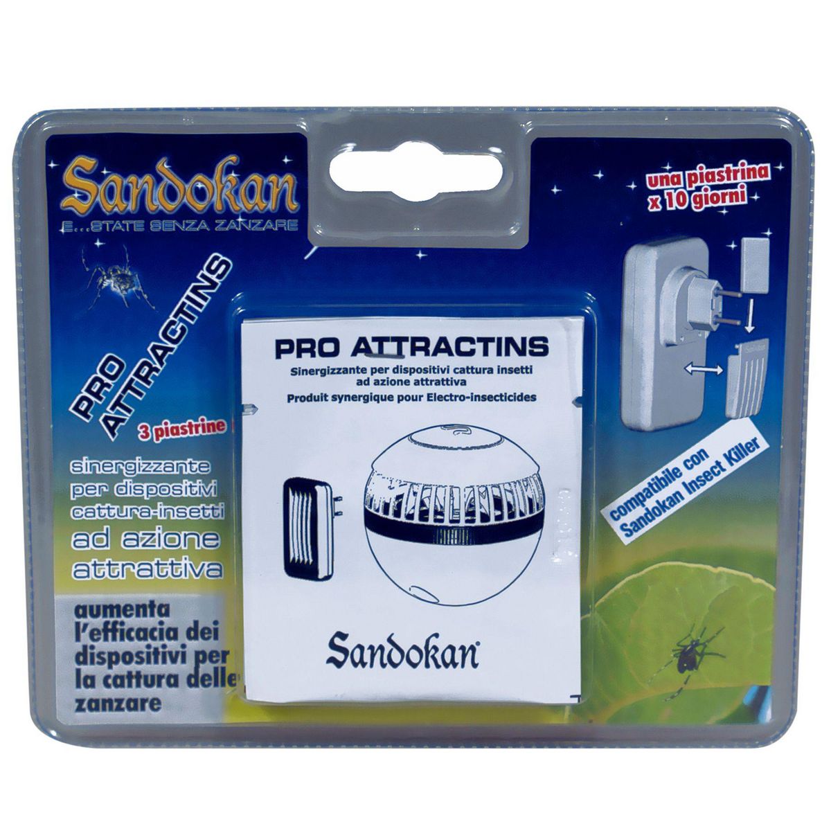 SANDOKAN Attractif anti-nuisibles pour lampe Sandokan