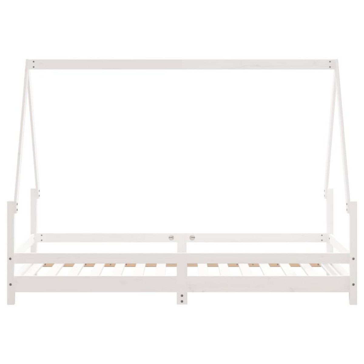 VIDAXL Cadre de lit pour enfants blanc 90x190 cm bois de pin massif