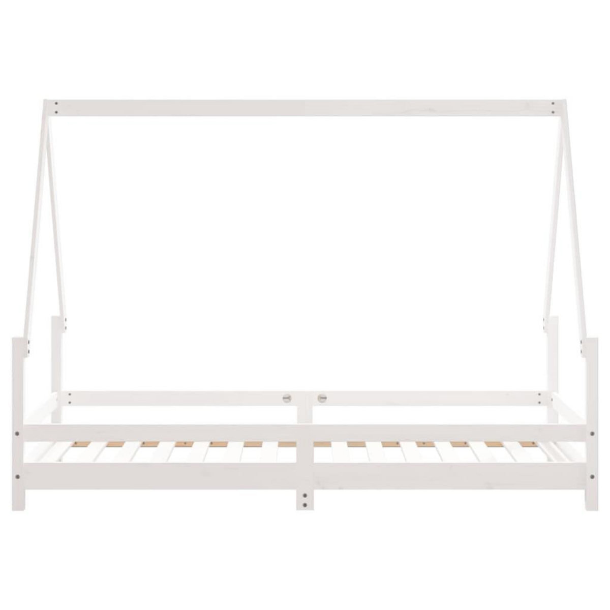 VIDAXL Cadre de lit pour enfants blanc 90x190 cm bois de pin massif