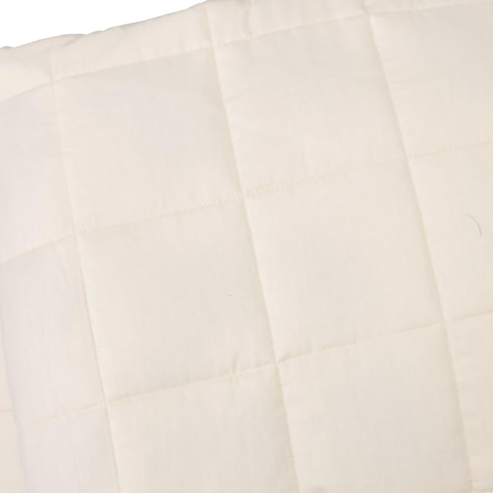 Voir la diapositive 4 : VIDAXL Couverture lestee Creme clair 122x183 cm 9 kg Tissu