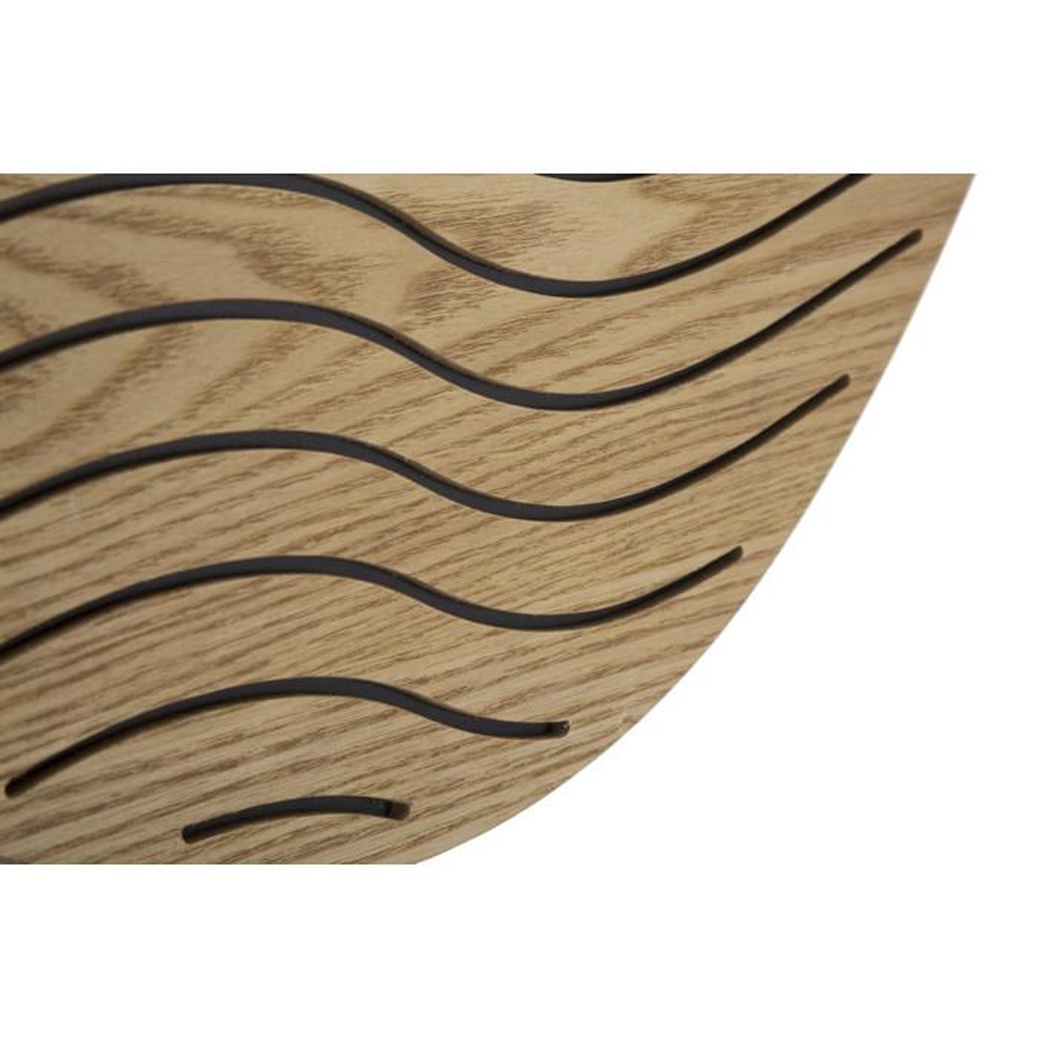 Voir la diapositive 4 : Paris Prix Miroir Mural Déco  Lines  80cm Naturel