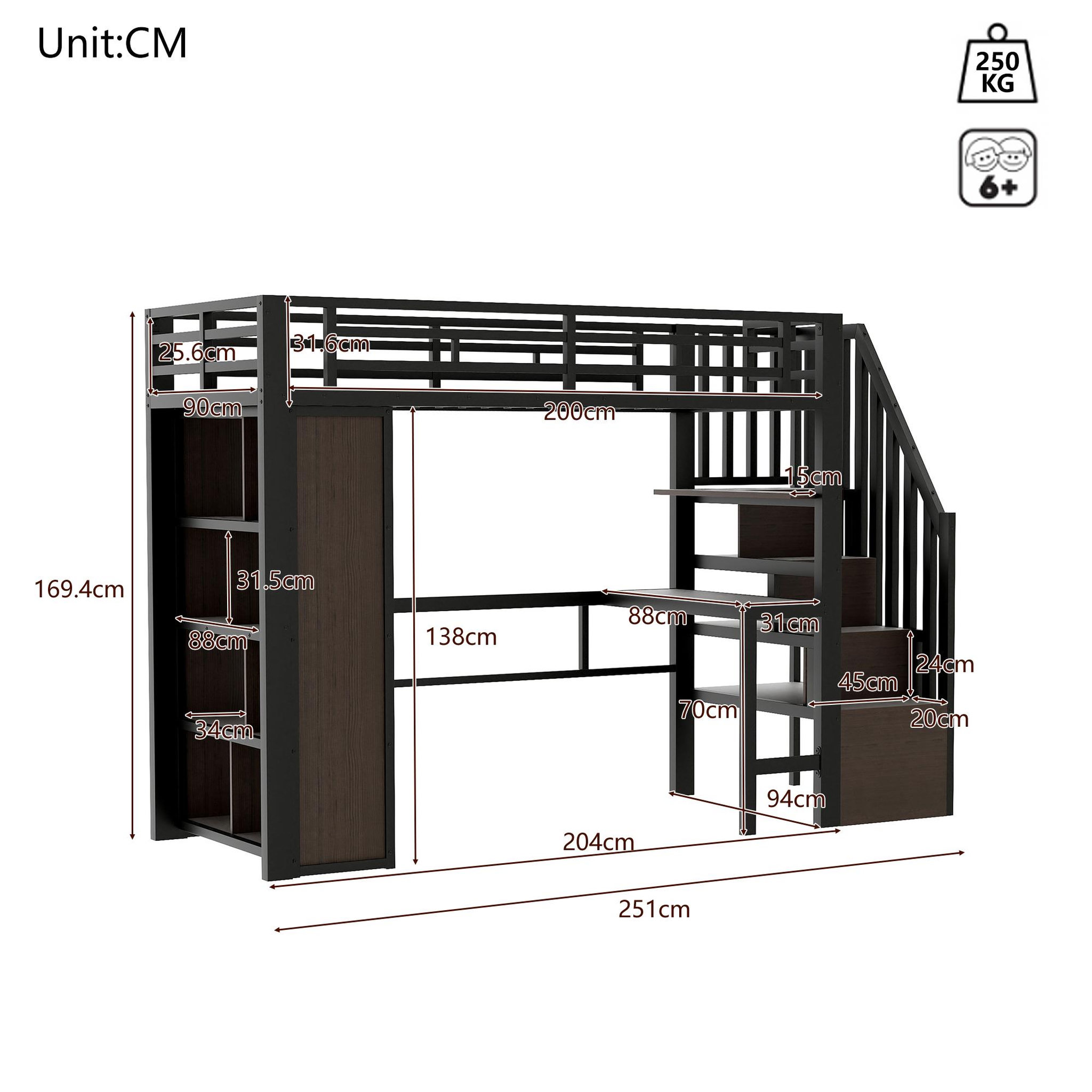 Voir la diapositive 3 : MERAX Lit mezzanine