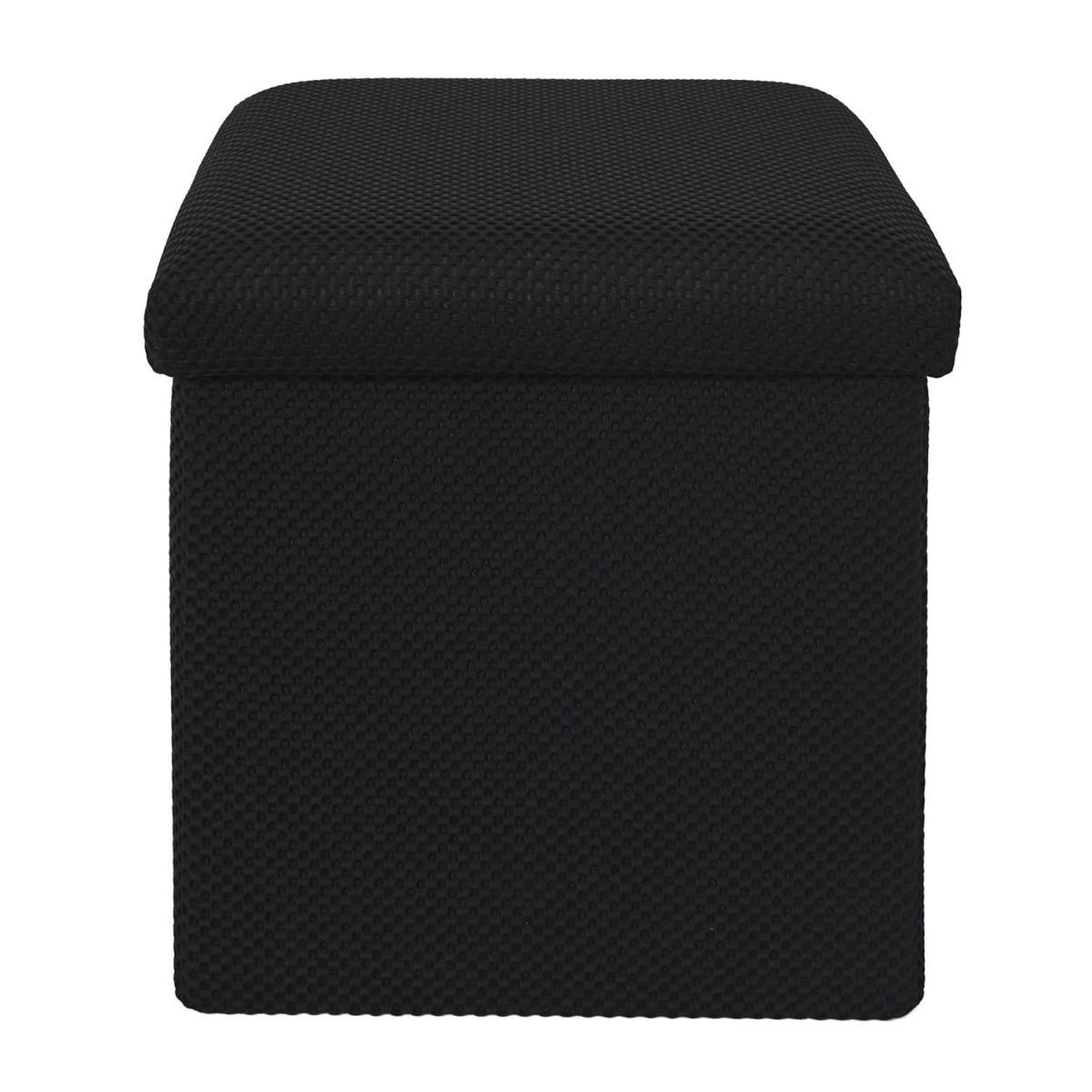 Voir la diapositive 2 : The Home Deco Factory Pouf coffre pliable  atome  38cm noir
