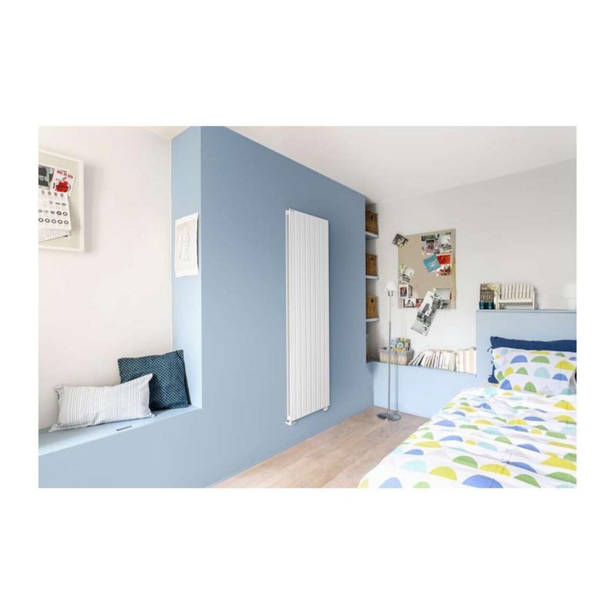 Acova Radiateur à eau chaude FASSANE PREM S vertical double blanc 1800W ACOVA SHXD 200 059