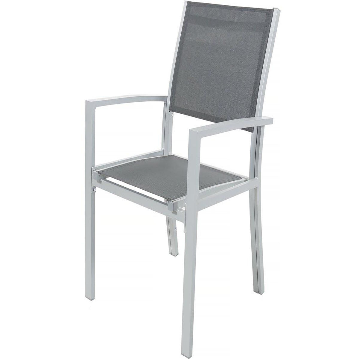 Habitat et Jardin Salon de jardin repas extensible  Lagos  - 200/320 x 105 x 76 cm - 12 places - Gris foncé