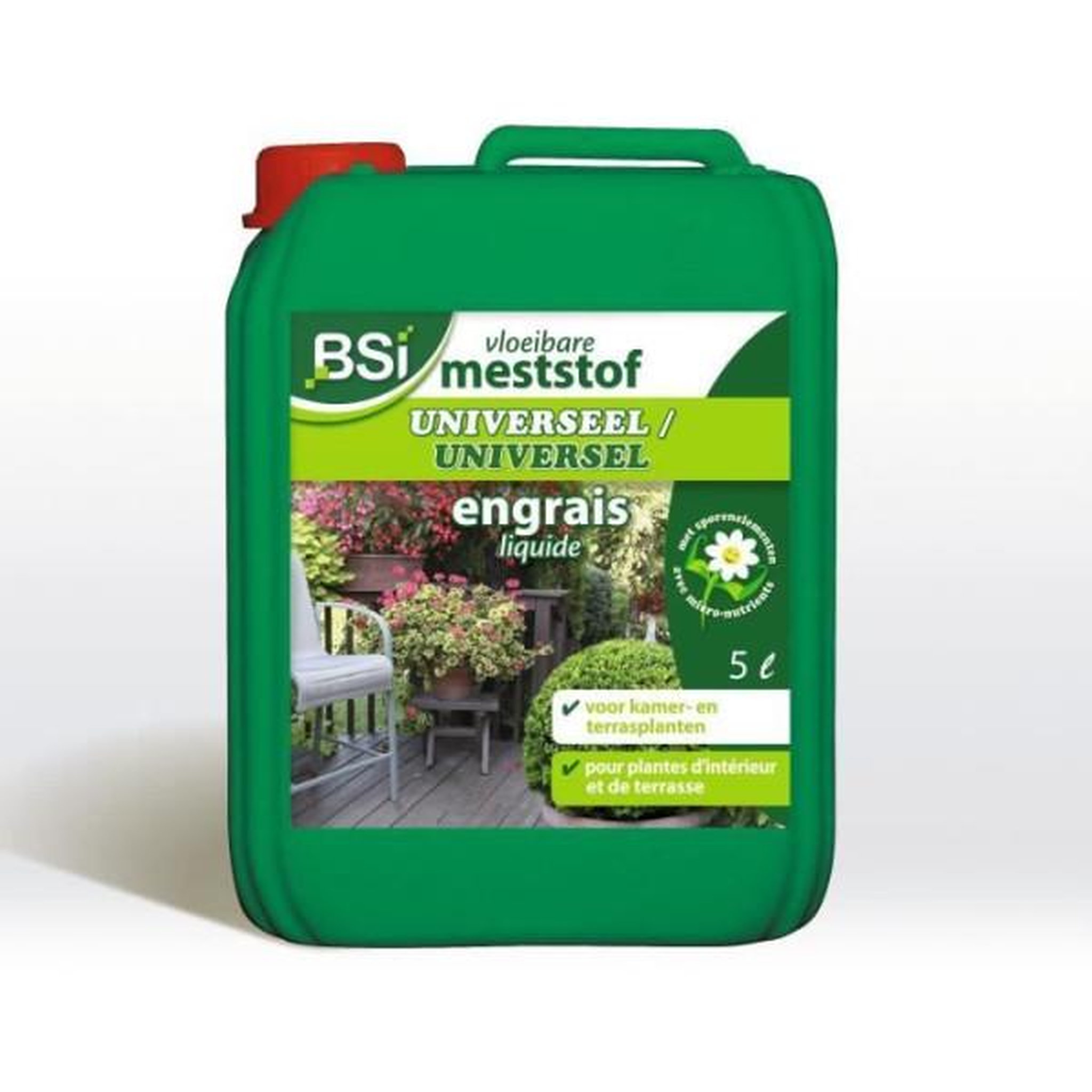 Bsi BSI - Engrais Universel - Liquide - Pour Plante d'Intérieur Ou Balcon - Avec Oligo-éléments Et Chélates - 5L