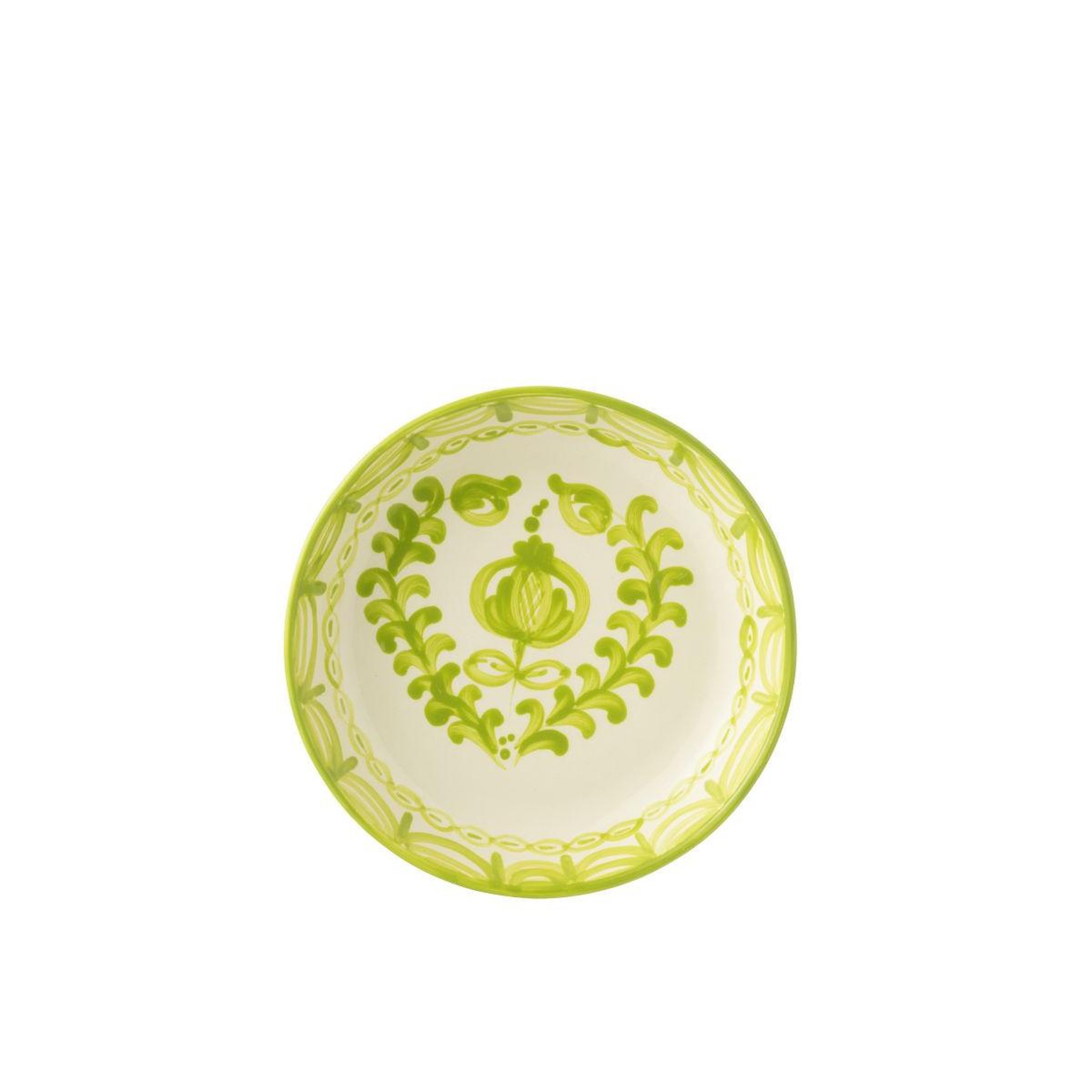 Voir la diapositive 2 : J-LINE Coupelle Basse en Céramique  Granada  25cm Vert