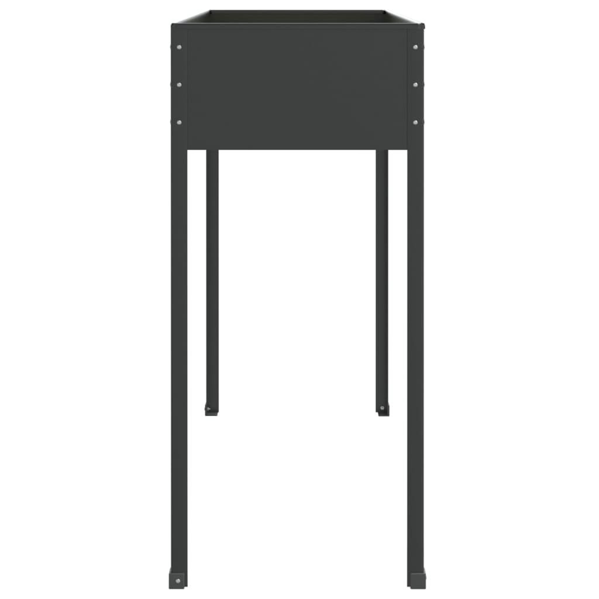 Voir la diapositive 5 : VIDAXL Jardiniere Anthracite 100,5x40,5x90 cm Acier galvanise