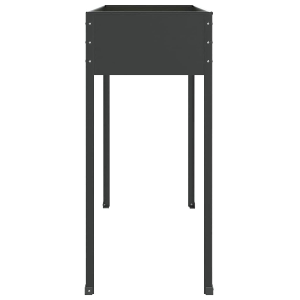 VIDAXL Jardiniere Anthracite 100,5x40,5x90 cm Acier galvanise