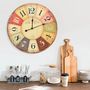 Voir la diapositive 1 : VIDAXL Horloge murale vintage Coloree 60 cm