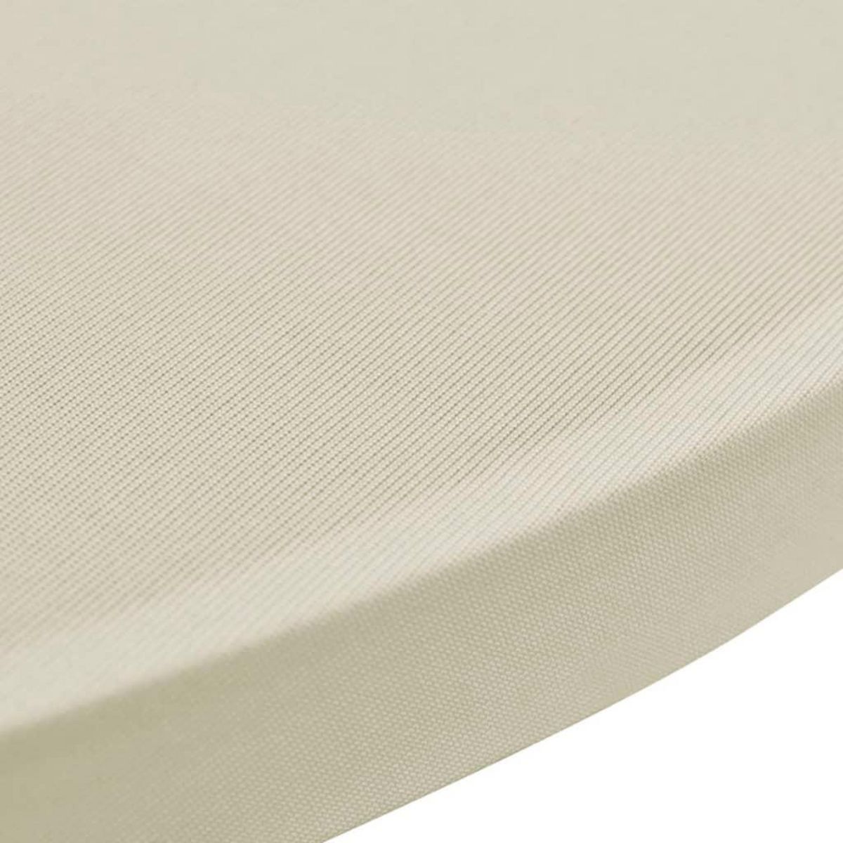 VIDAXL Housse de table Ø 60 cm Creme extensible 2 pcs