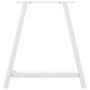 Voir la diapositive 5 : VIDAXL Pieds de table basse forme de A 2 pcs blanc 70x(72-73) cm acier