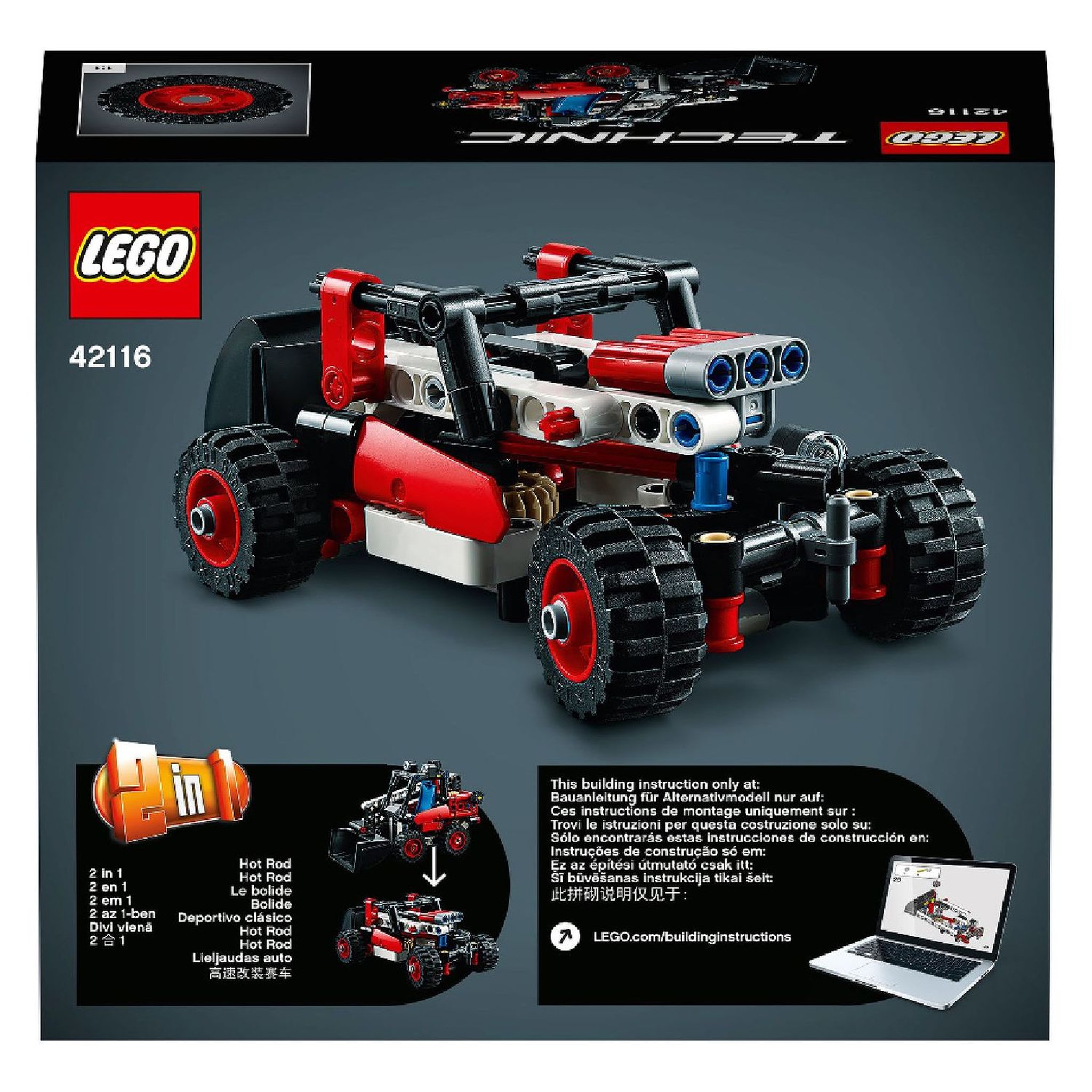 Voir la diapositive 8 : LEGO Technic 42116 - Chargeuse compacte 