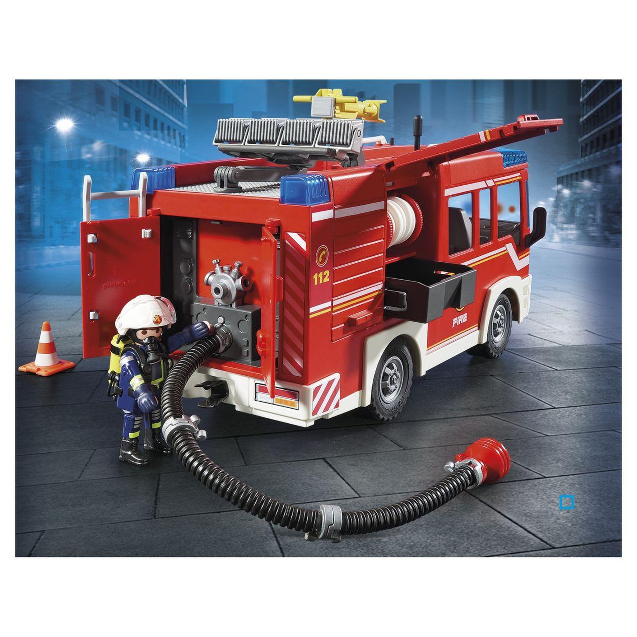 Voir la diapositive 4 : PLAYMOBIL 9464 - City Action - Fourgon d'intervention des pompiers