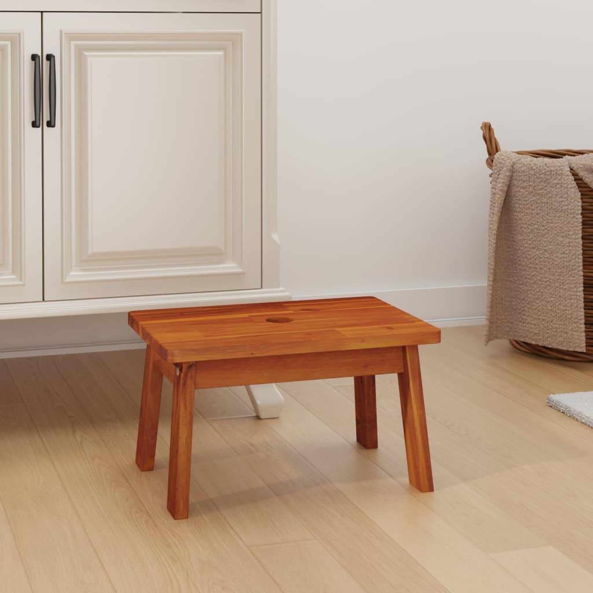 Voir la diapositive 3 : VIDAXL Tabouret-escabeau 38x26x22 cm bois d'acacia solide